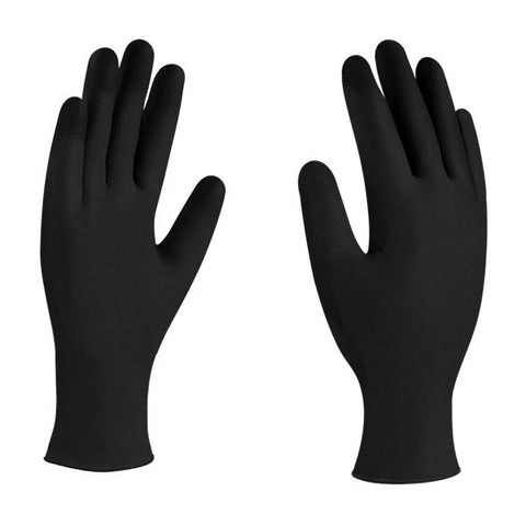 Guantes latex negros