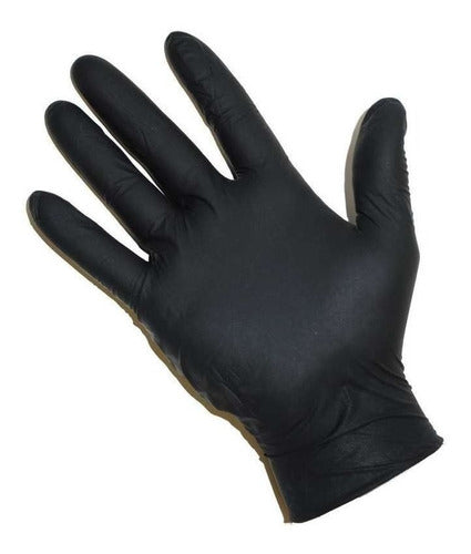 Guantes latex negros
